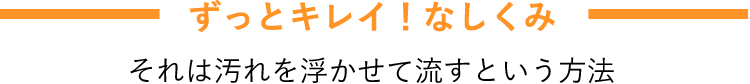 ずっとキレイ！なしくみ